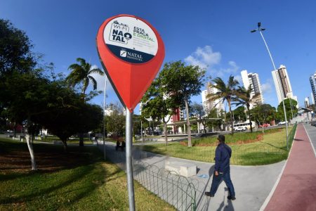 Programa que leva internet às praças de Natal é uma parceria da Prefeitura com o Governo Federal. Foto: Magnus Nascimento/Secom
